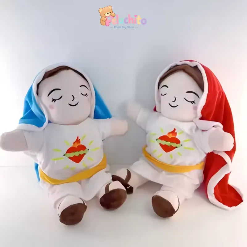 Peluche de la Virgen María que Respira con Luz, Sonidos y Movimiento