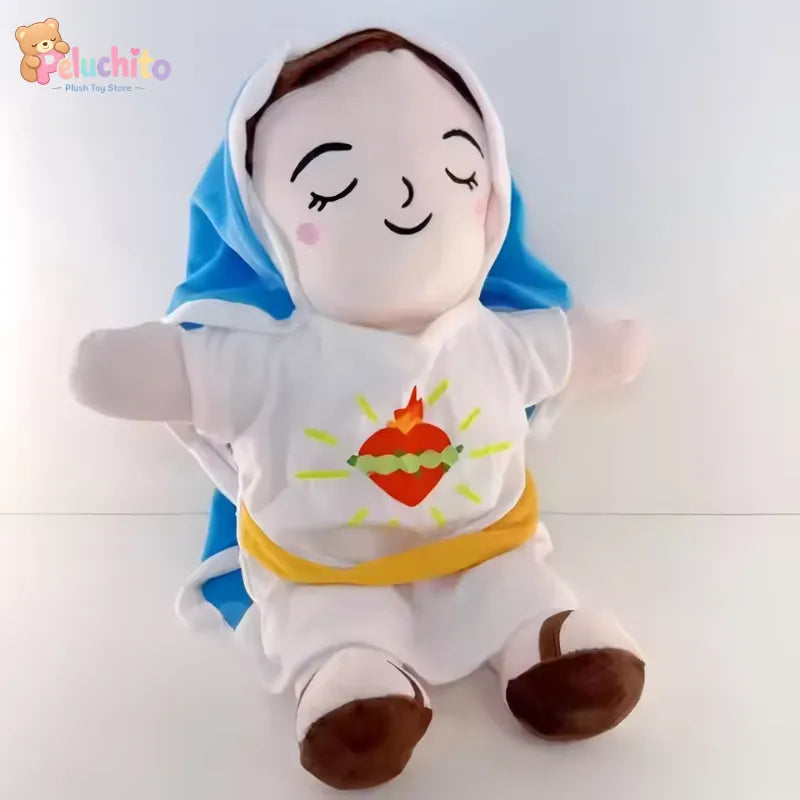 Peluche de la Virgen María que Respira con Luz, Sonidos y Movimiento