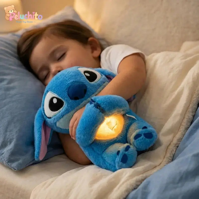 Peluche Stitch que Respira y Cobra Vida 💙 Luz, Sonidos y Movimiento
